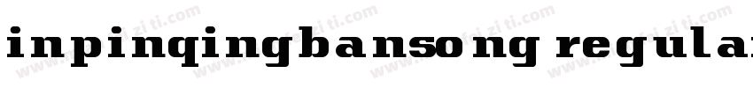 inpinqingbansong regular字体转换